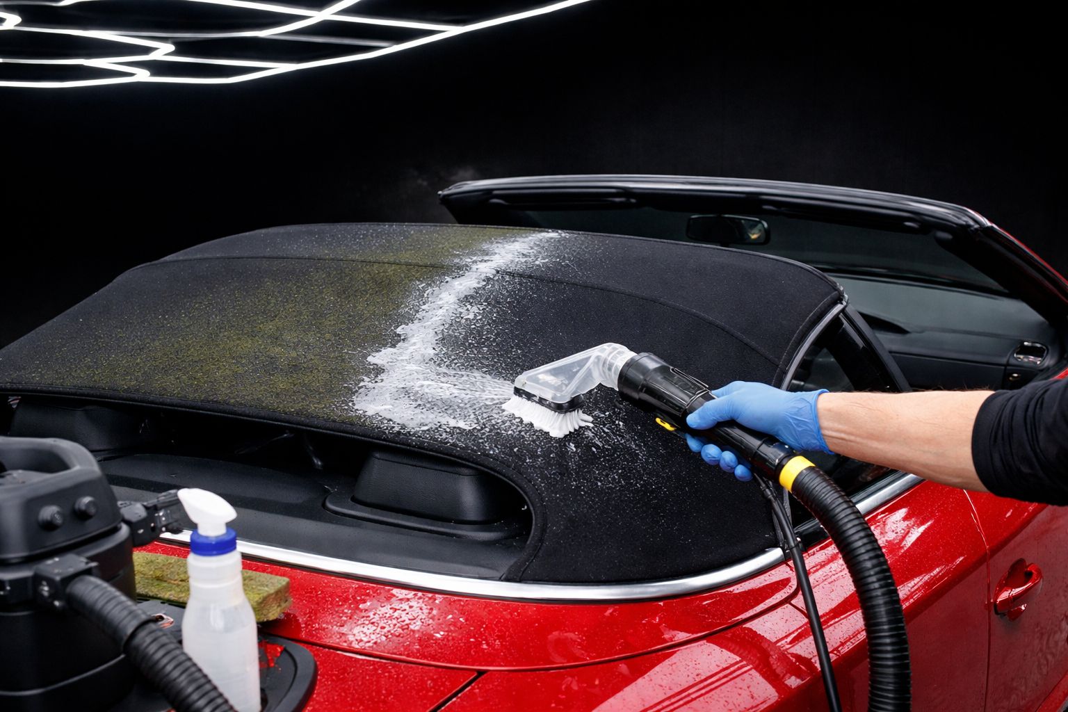 Cabrio Verdeckreinigung